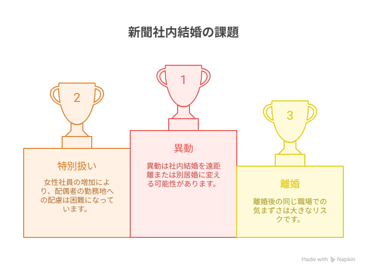 新聞社の社内結婚の課題